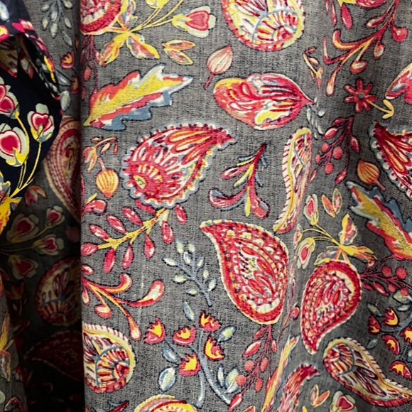 Talbot's Paisley Print Button Down Shirt 2X - Picture 6 of 13